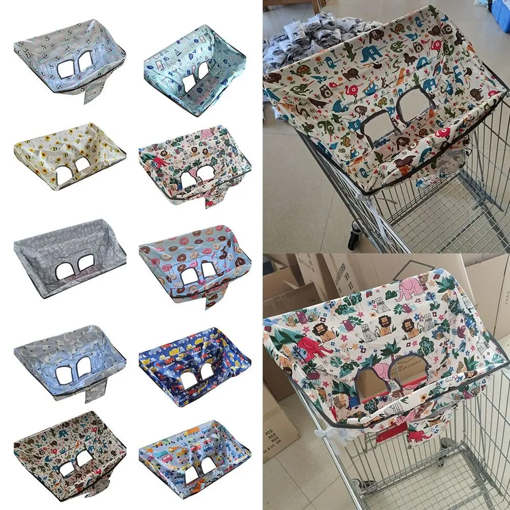 Cartoon Shopping Cart Cover Waterproof Anti-Dirty Baby Seat Pad Children Infant Dining Chair Cushion