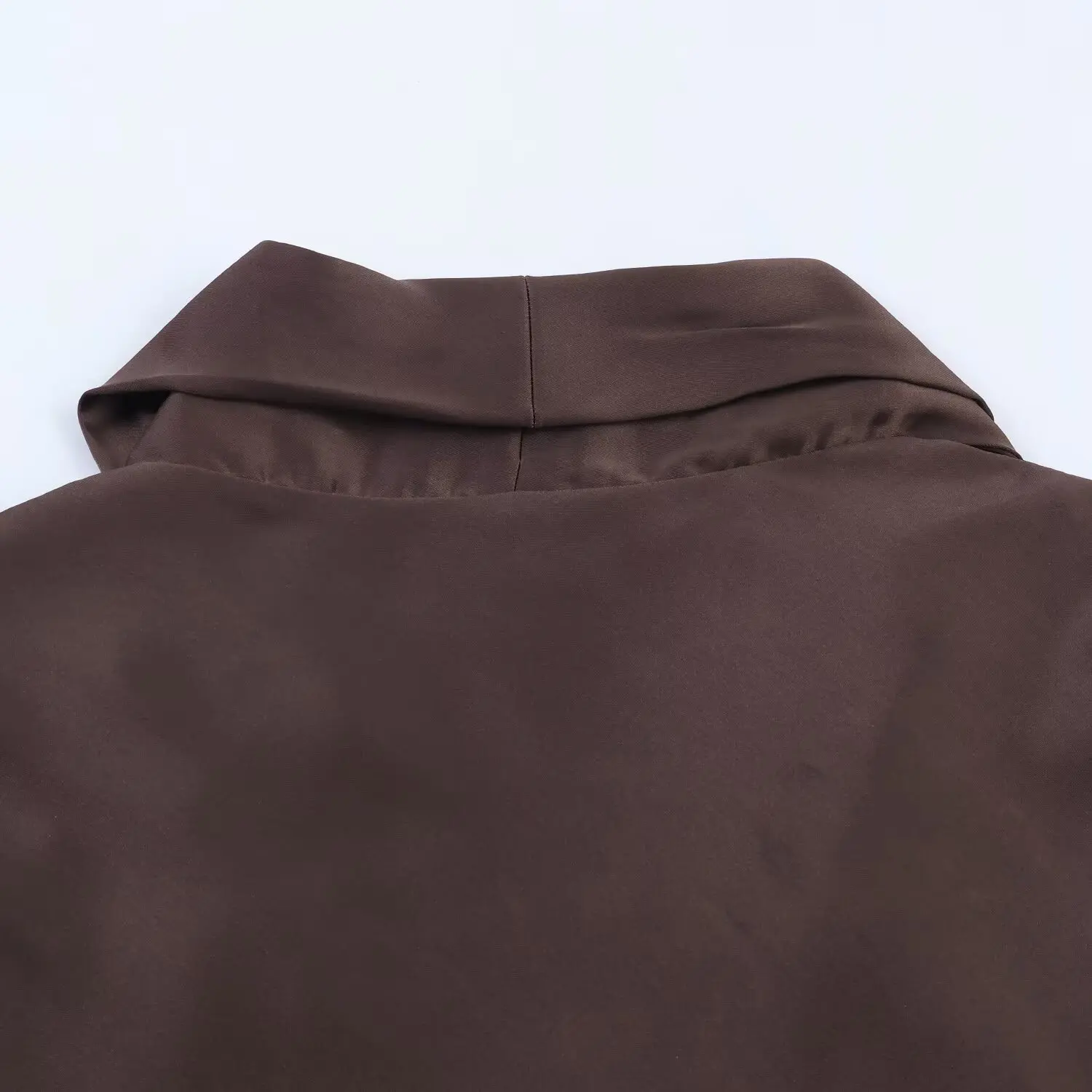 KASLEAD 新しい女性用ファションシンプルシルクサテン風スカーフ Dr 89433 ロングスカート Vネック 通勤 フェアリースカート Dr