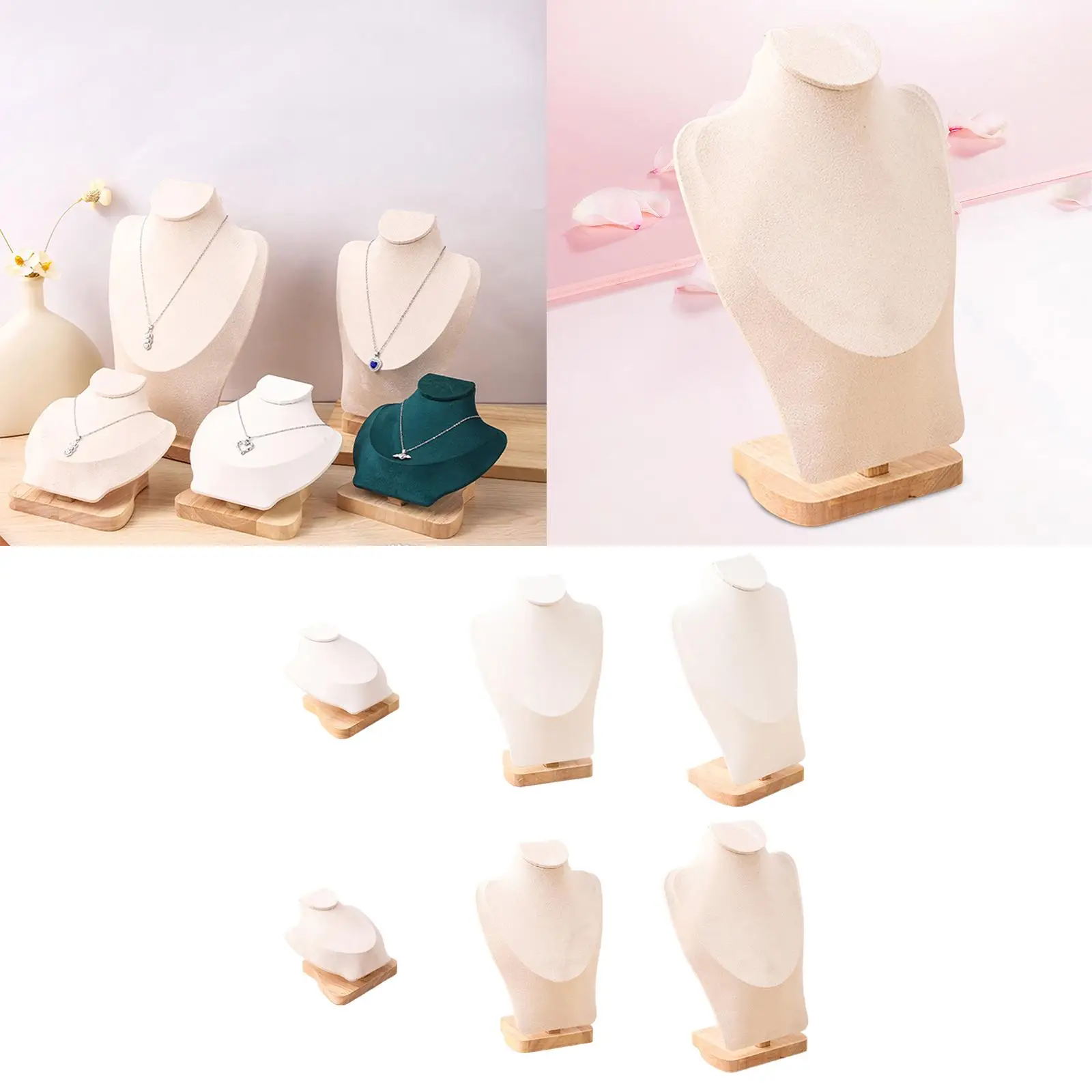 

Jewelry Display Stand,Gifts for Selling Decorative,Wood Ornament Necklace Holder for Home Bathroom Bedroom,Desktop Shelf