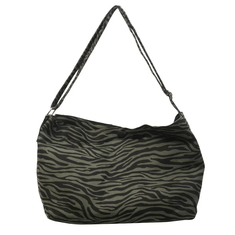 

Zebra Patterned Armpit Bag Shoulder Bag Women's 2024 New Handbag Large Capacity Retro Large Capacity Bag Crossbody Bag Tote Bag