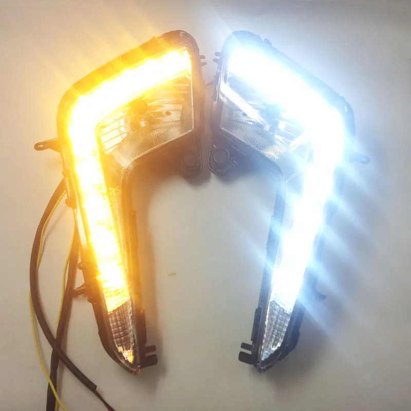 car bumper headlamp For Kia rio K2 daytime light, LED,k2 fog light 2011 2012 2013y