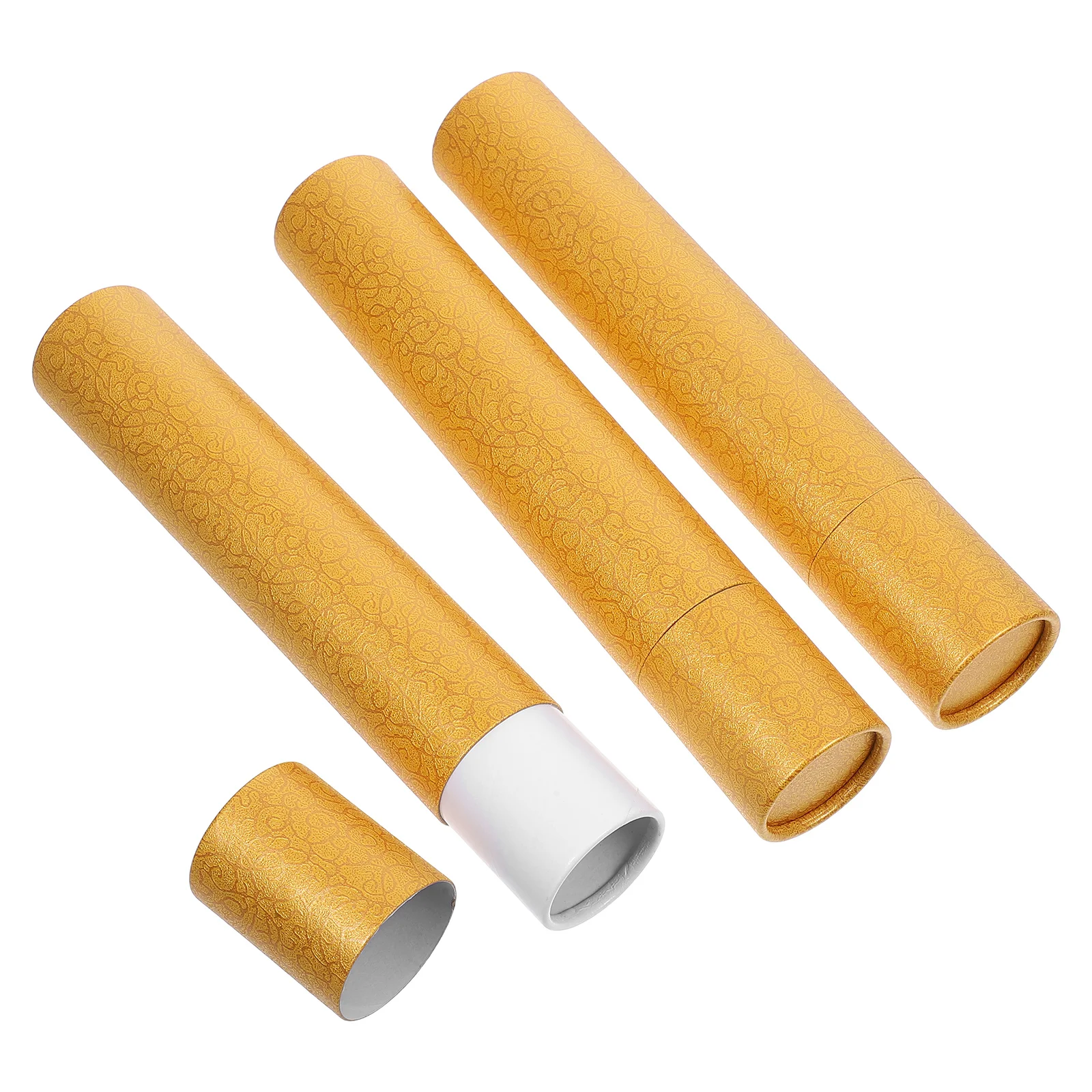 

3pcs Incense Container Spice Storage Barrel Smudge Stick Holder Cover Airtight Portable Home Aroma Organizer Gift Box