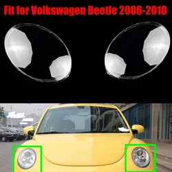Pair Headlight Cover For VW Beetle 2006-2012 Headlight Shell Lamp Shade Transparent Lens Cover Headlight Cover