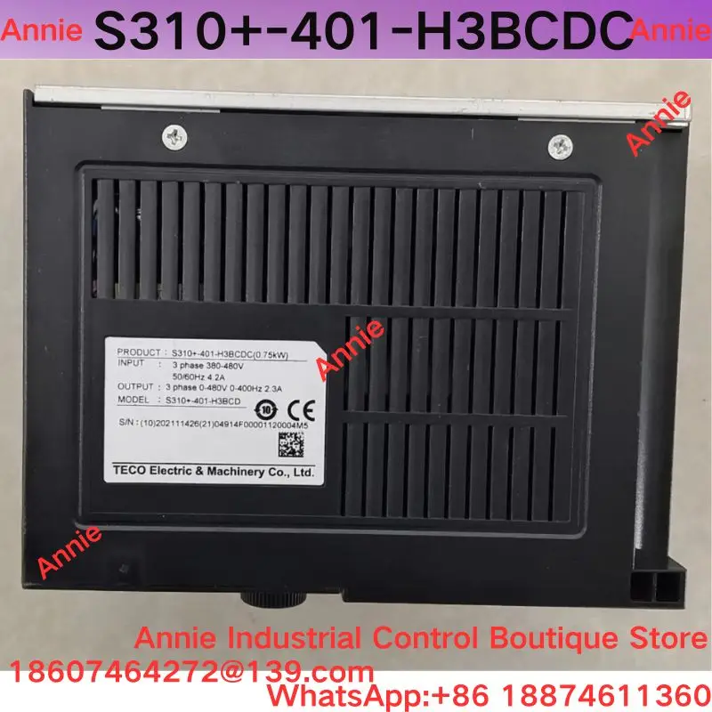 Second-hand Test OK Frequency converter S310+ series, model S310+-401-H3BCDC, 0.75KW