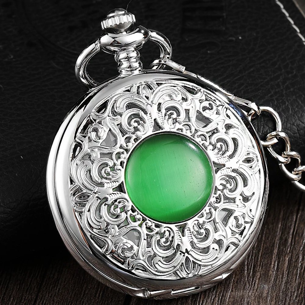 Hand Wind Mechanical Pocket Watch Pendant Black Silver Classical Vintage Costume Pocket Watches for Men Vest Necklace Watches