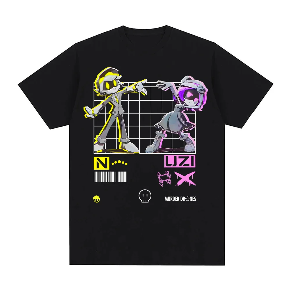 MURDER DRONES T-SHIRT 2026 new Same as official website High Quality Tee-shirt 100%Cotton Harajuku Comic Round Neck TEES