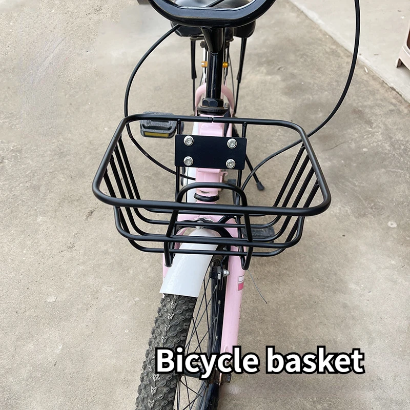 Children\'s Bicycle Front Basket Metal Storage box Bicycle Vegetable  Basket Bike Accessories