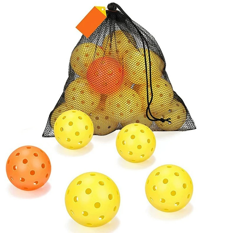 

New Pickleball Injection Molded Resilient 40-Hole Ball - TPE Elasticity Ball Outdoor Sports Playing Experience