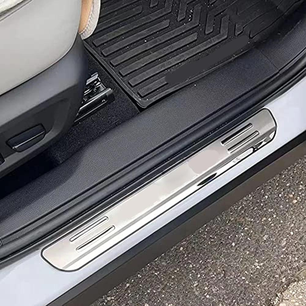 

For Mitsubishi Outlander Car Accessories Door Sill Protector Scuff Plate Styling Stickers Pedal 2016 2015 2014 2019 2020 2023