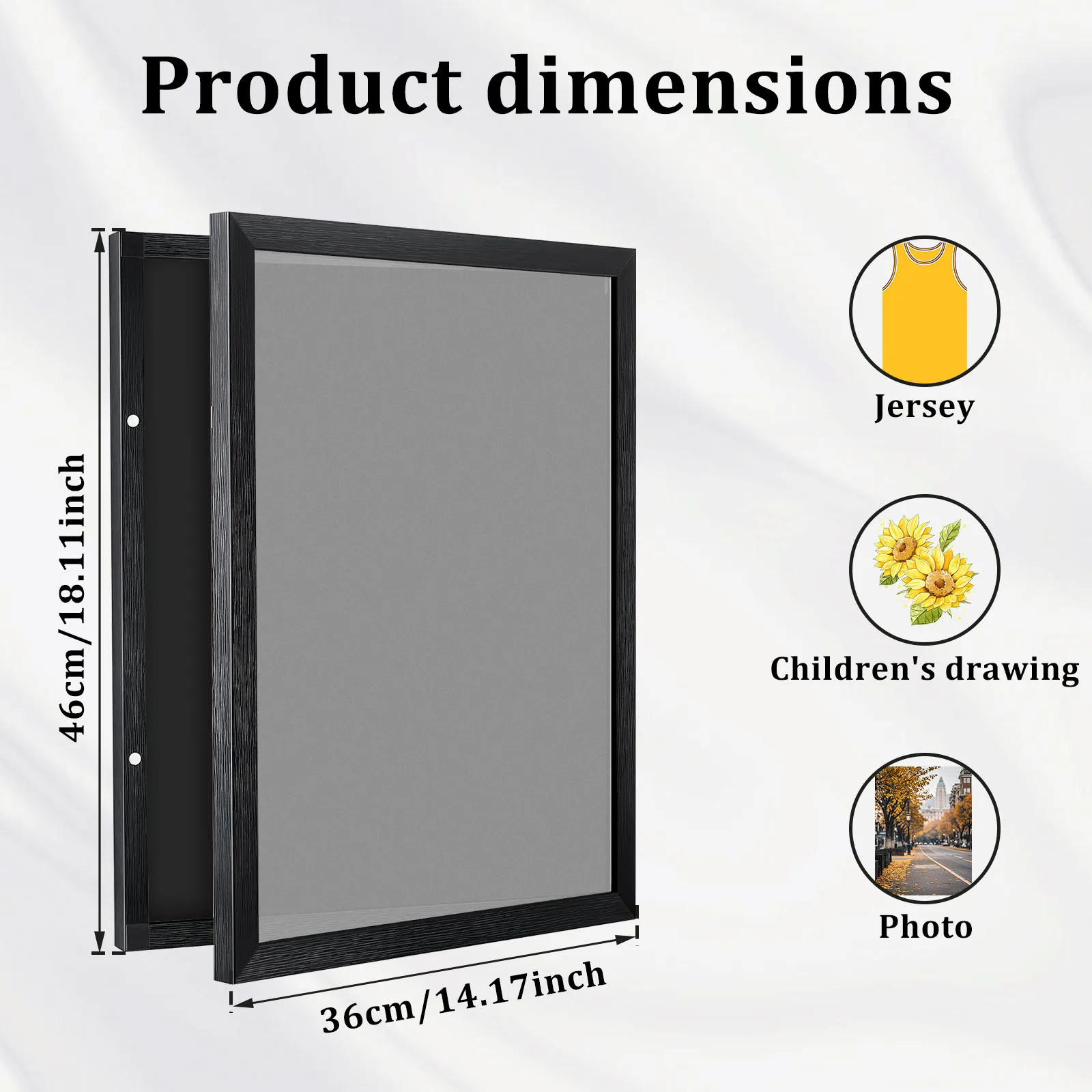 Wood Jersey Display Frame for T-Shirt Memorabilia