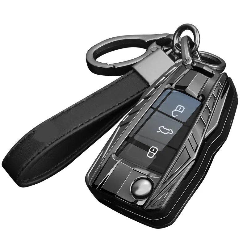 Car Zinc Alloy Smart Fob Remote Control Key Case Cover Holder For VW Volkswagen Golf 7 Polo Bora MK7 MK6 Passat Tiguan Jettta