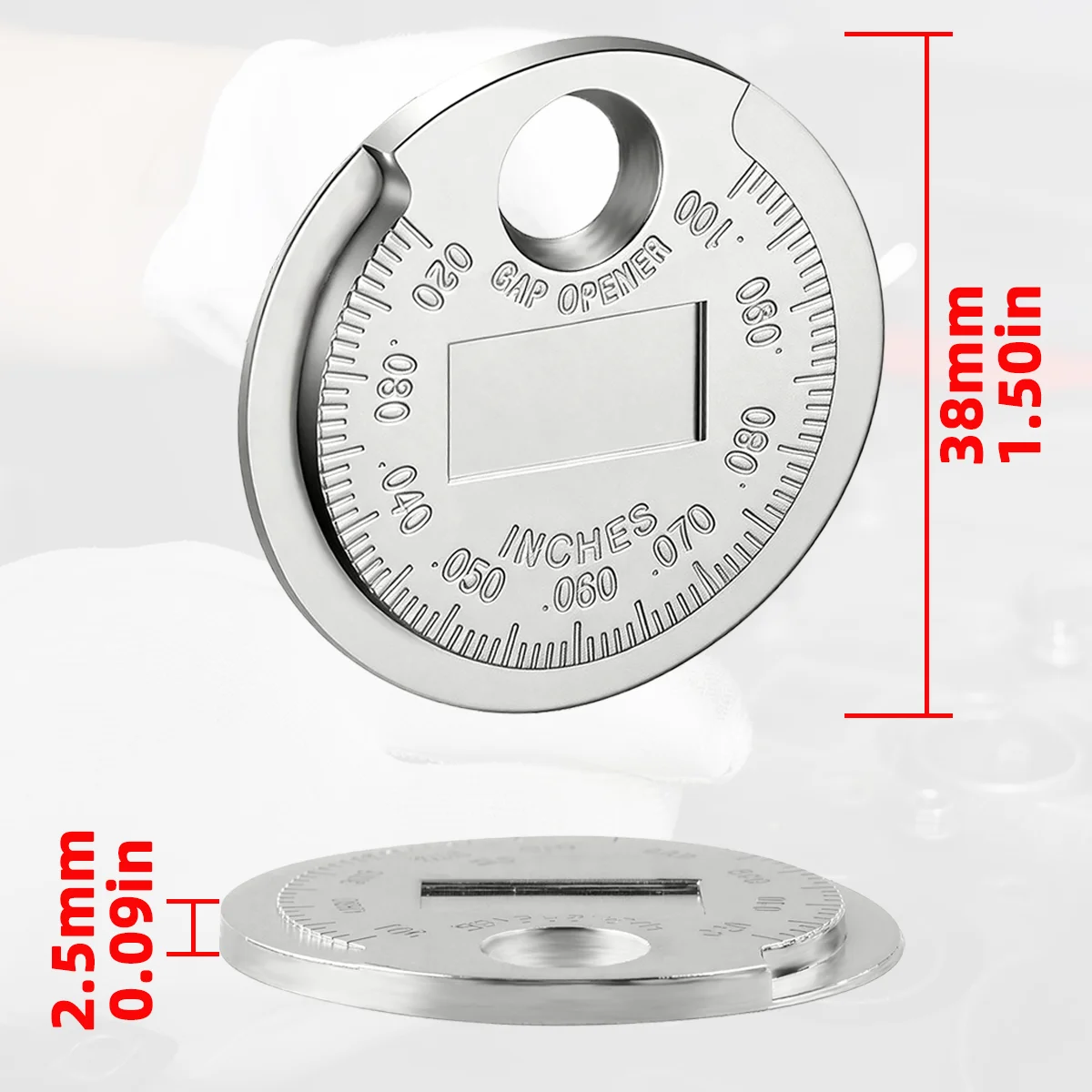 Spark Plug Gap Measuring Tool 0.6-2.4mm Thickness Gauge Precision Gap Tester Portable Tool For Motorcycle Car Engine