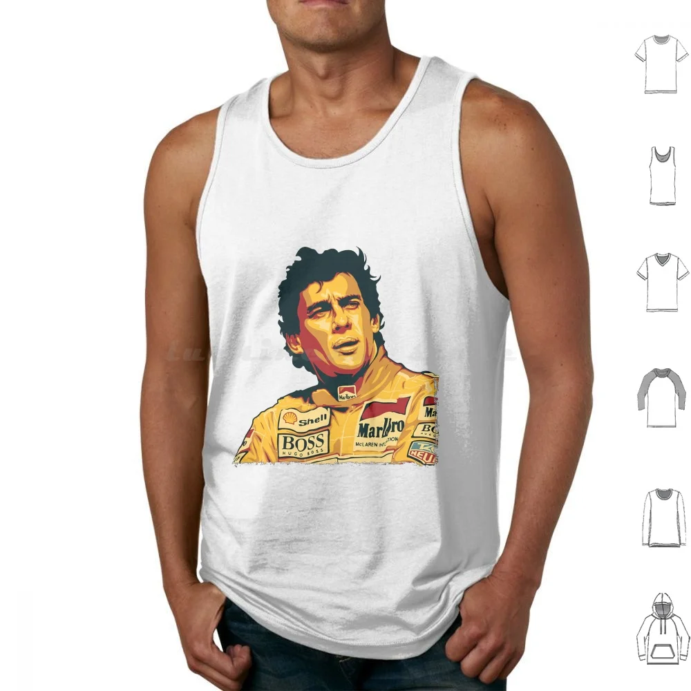 Ayrton Senna Tank Tops Vest Sleeveless Ayrton Senna Ayrton Sen Senna Aryton Senna Ayrton Senna Crash Ayrton Senna Death