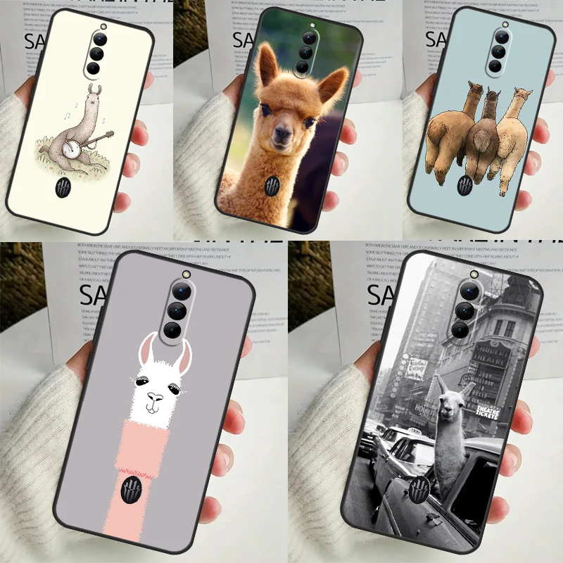 Cute Alpaca Donkey Case For Nubia Red Magic 9 Pro Plus Red Magic 8 8S Pro Plus 5G 5S 6R 6 7 7S 6S Pro Cover