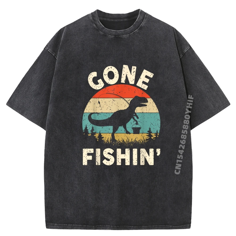 

Funny Gone Fishing-Shirt Men Women Youth Boys Kids Toddler Men T Shirts High Quality Mans Summer Washed Tshirt For Men
