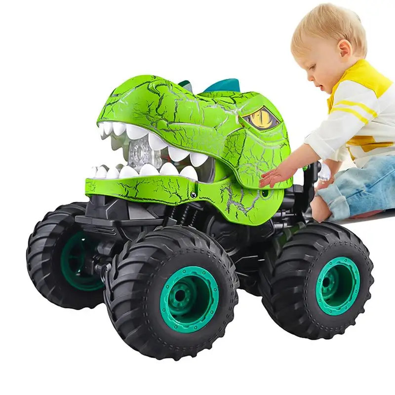 Dinosaur Toys Car 2.4Ghz Electric Remote Control Toy Stunt 360 Degree Rotating Dinosaur Car Toys 70 Minutes Extended Play For