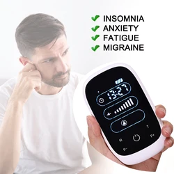 Insomnia Anxiety Depression CES Sleeping Therapy Transcranial Microcurrent Pulse Massage CES Sleep Aid Device Instrument Home