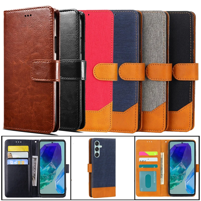 SM-M556B Case Flip For Samsung Galaxy M55 5G Leather Cover For Telefoonhoejses Samsung Galaxy F55 C55 SM-C5560 SM-E556B/DS Funda