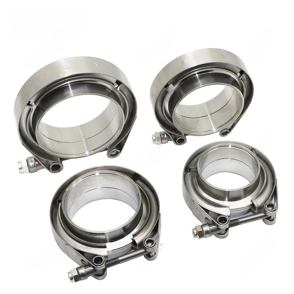 

Car 304 Stainless Steel V Band Clamp Turbo Exhaust Pipe Vband Clamp Male Female Flange V Clamp Kits Universal