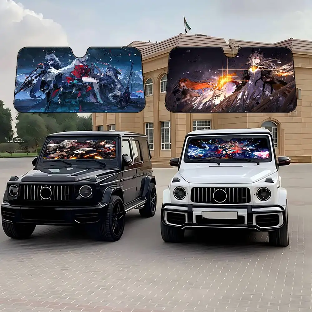 

Arknights Car Sunshade Shield Windshield Window Sun Blocker Cover Interior Protection For Truck SUV Visor Universal