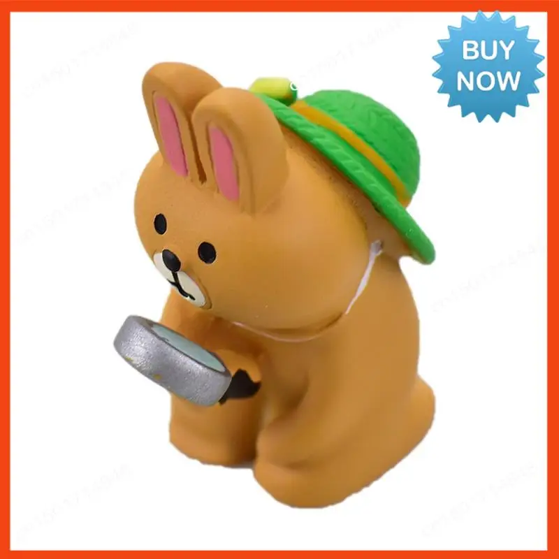 BISM مصغرة تماثيل راتينج تمثال لطيف الضفدع النحت للخارجية الجنية حديقة وديكور مكتب تمثال تمثال رائعتين