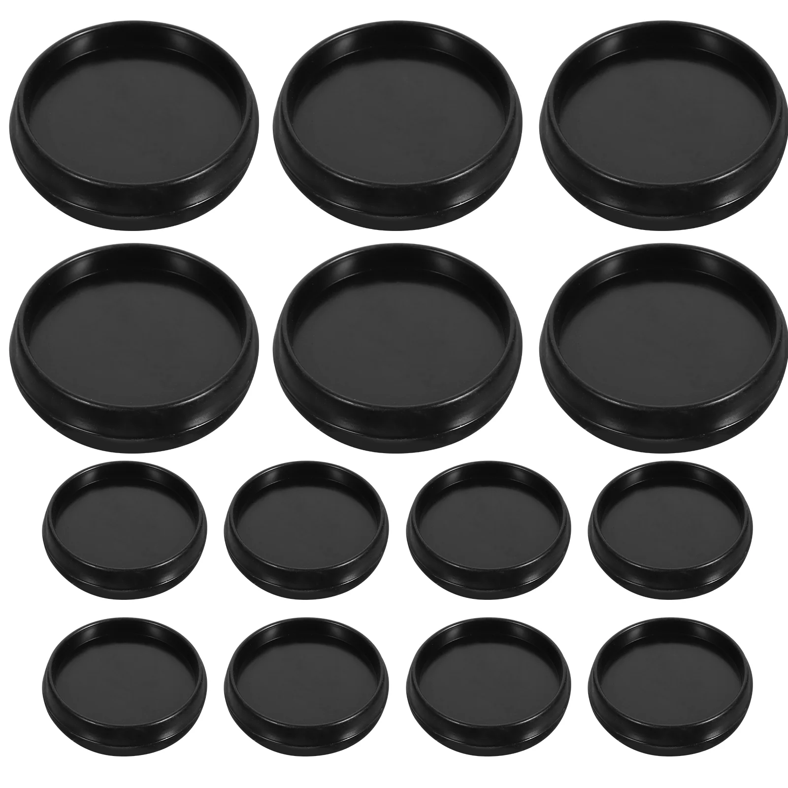 55 Pcs Decor Books Loose-leaf Button Discs Card Planner Binder Rings Black Plastic