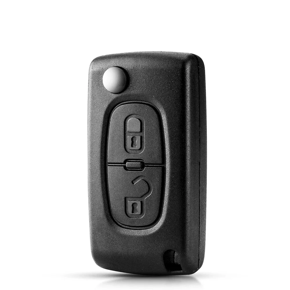 KEYYOU Remote key Case for Peugeot 207 307 308 407 607 807 For Citroen C2 C3 C4 C5 C6 Flip Folding Car Key shell 2/3/4 Buttons