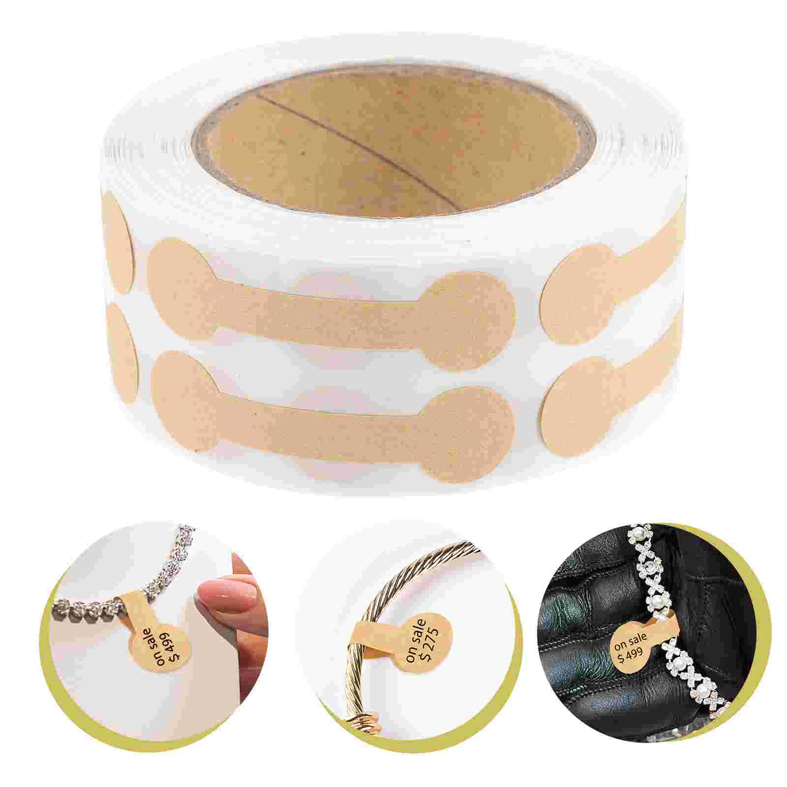 2 Rolls Label Sticker Self Adhesive Paper Labels Tamper Seal Tape Stickers Envelope Evident Self-Adhesive for Baking