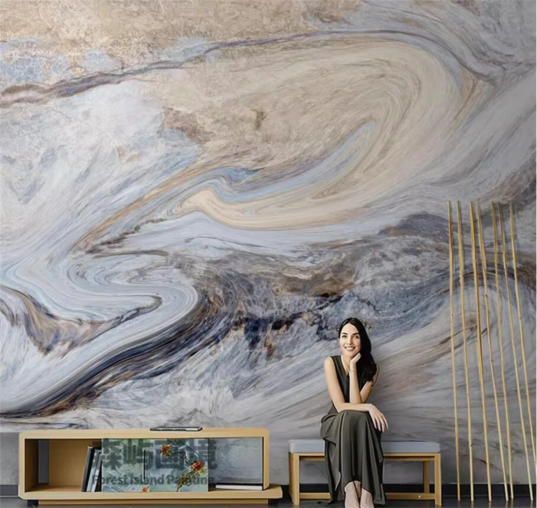 custom European marble wallpapers living room TV background 3d wallpaper light luxury bedroom decoration wall paper mural home
