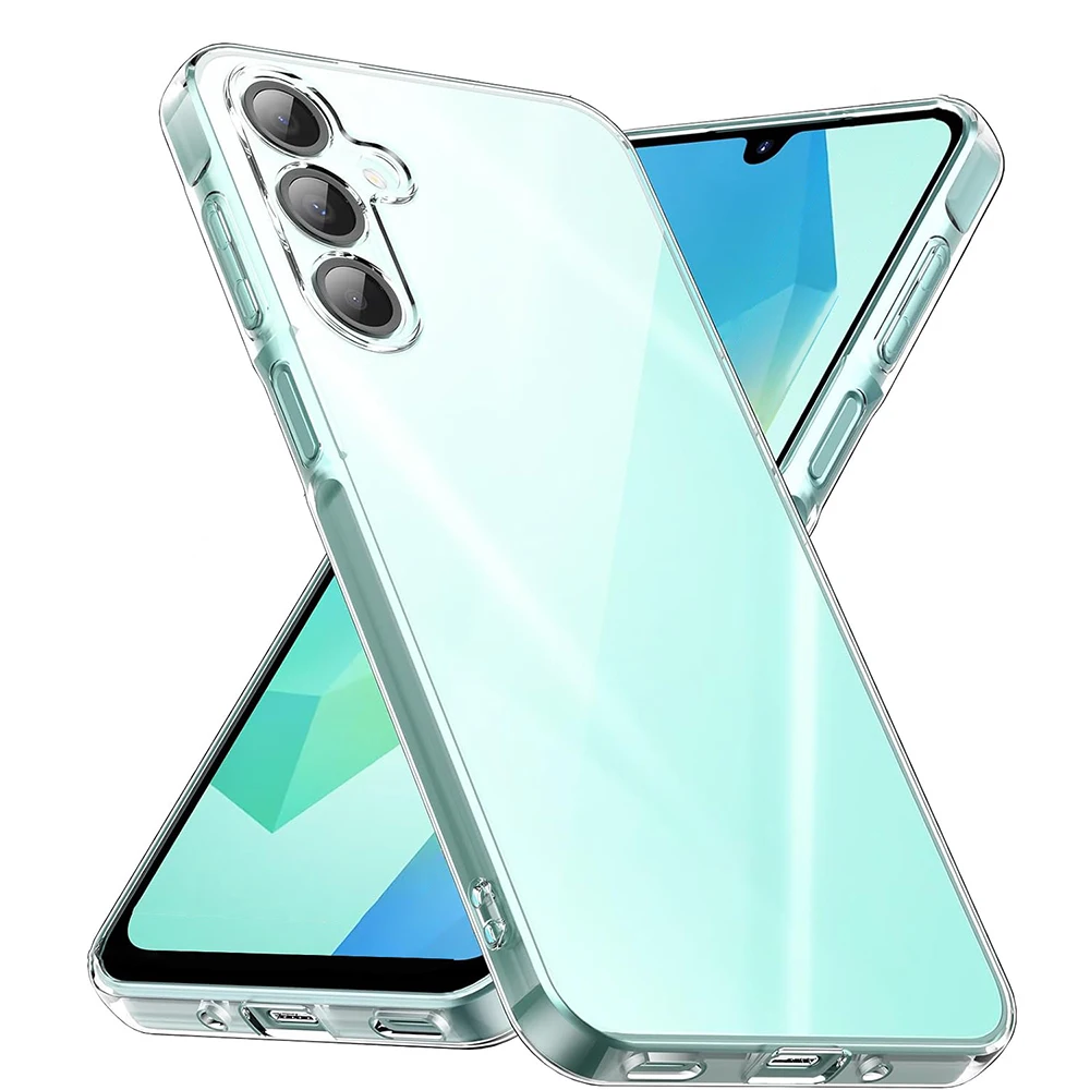 

Original Clear Cover Silicone Soft Case For Samsung Galaxy S25 S24 S23 S21 Fe S22 Ultra Plus A16 A56 A36 A06 A55 A35 A15 A54 A14