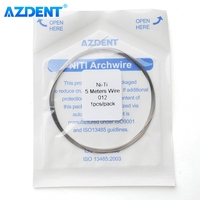 5m/Pack AZDENT Dental Orthodontic Arch Wires Niti Archwire Size 0.012 0.014 0.016