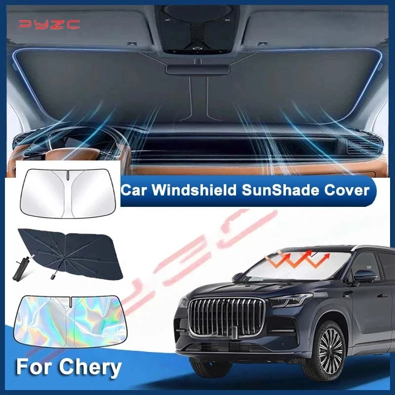 For Chery Tiggo 7 Pro Max 2023 2024 2025 Car Windshield Sunshade Cover Anti UV Protection Auto Parts Accessories