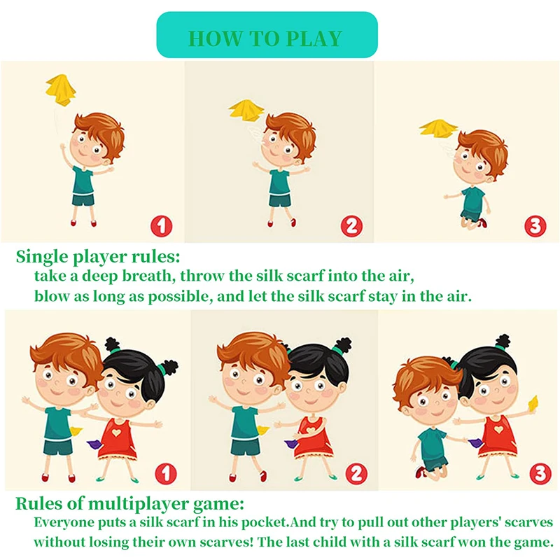 6 sztuk/partia Kolorowe Szaliki Nylonowe Jedwabne Dziecięce Zabawki Sportowe Do Tańca, Występów, Aktywności na Świeżym Powietrzu, Ćwiczeń, Gier Wieloosobowych TMZ