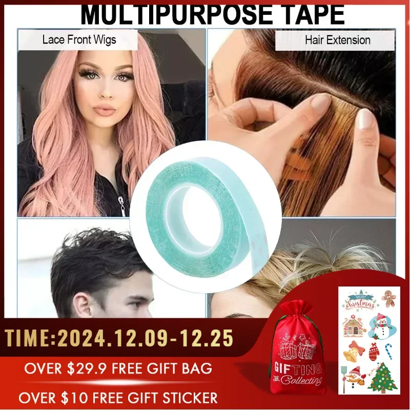 12pcs/Lot Double Sided Tapes Lace Adhesive 3yards 1cm/2cm Wig Tapes Strong Hold Waterproof Adhesive Tape