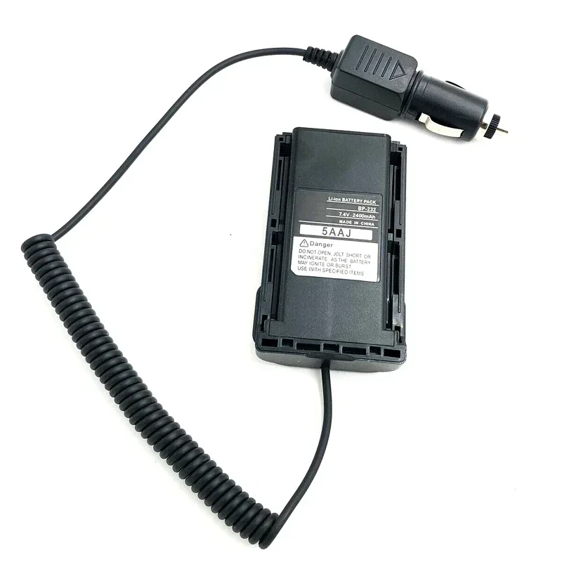 BP-232 DC 12V Battery Eliminator Car Charger Adaptor BP232 For ICOM IC-F4160 F4161 F4011 F43GT A14 IC-F26 IC-F3036 Walkie Talkie