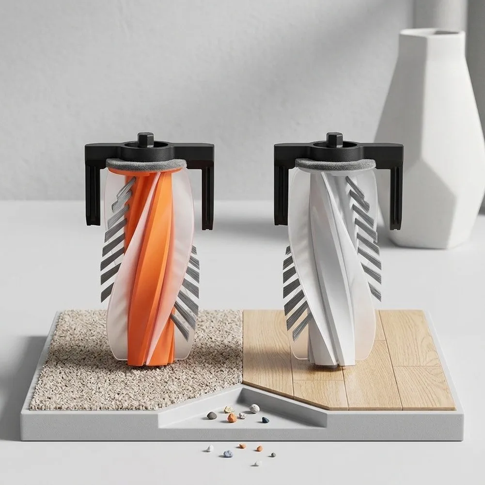 For Home Vacuum Cleaning Roller Brush For ROMO P2 Replacement Brush For A2 Unique Angled Bristles Design Effective Hair Pickup