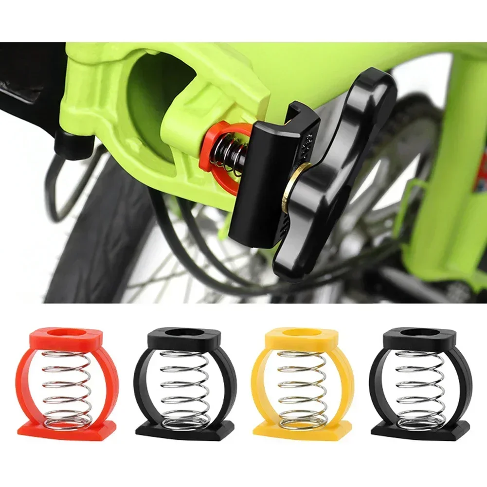 1pair Hinge Clamp Spring Enhanced Hinge Clamp Spring C Buckle For Brompton Folding Bike Accessories 22.2x21.9mm Black/red/yellow