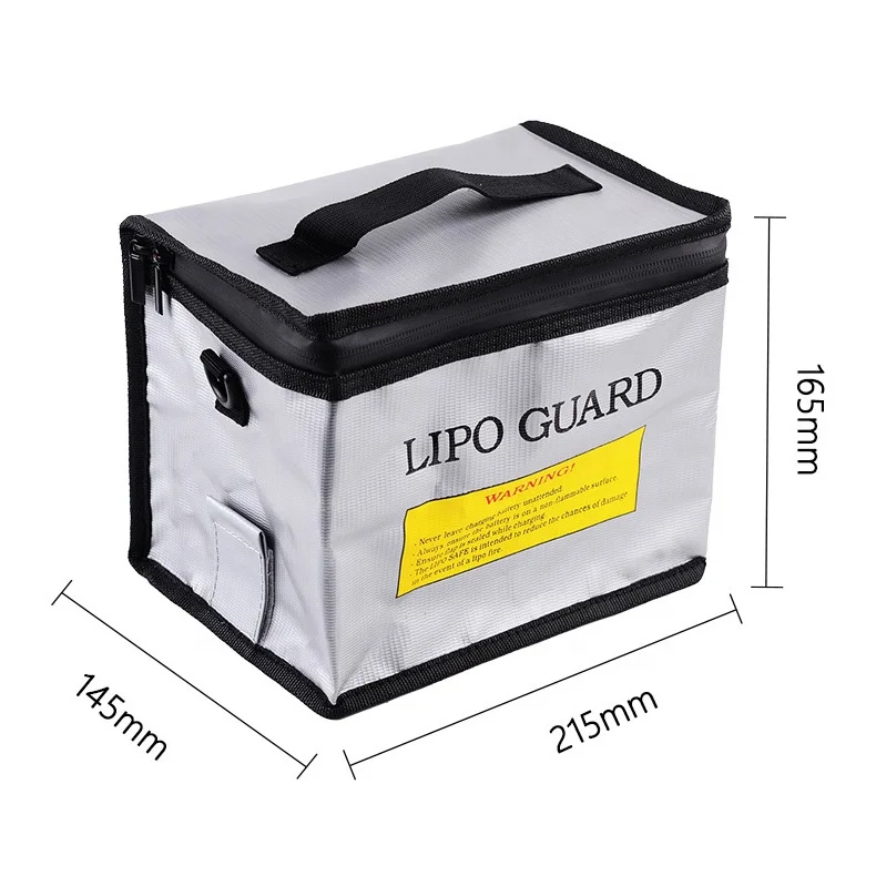 2 قطعة 215x145x165 مللي متر حقيبة أمان مقاومة للحريق RC يبو الحرس انفجار برهان لهب بطارية آمنة حقيبة #3