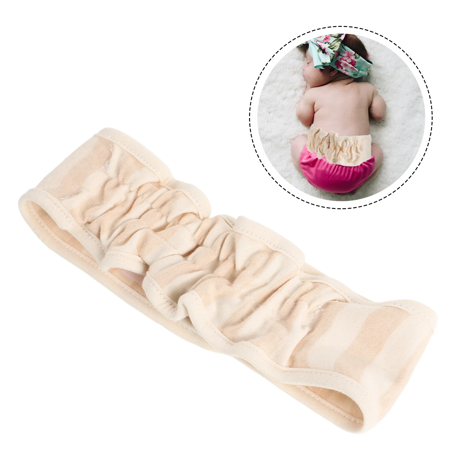 Baby Belt Belly Button Shaper Umbilical Cord Protector Hernia Elastic Band Pure Cotton Newborn Cover for