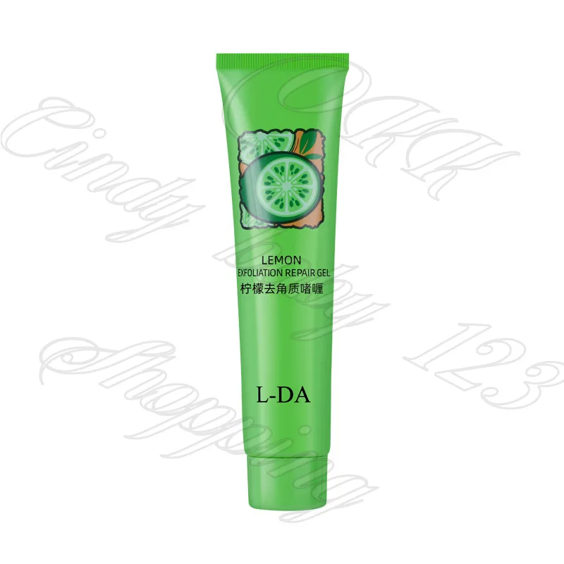 L-DA Lemon Exfoliating Cleansing Face Face Full Body Gel Gel Deep Exfoliating Skin Luminous Body Scrub 100g