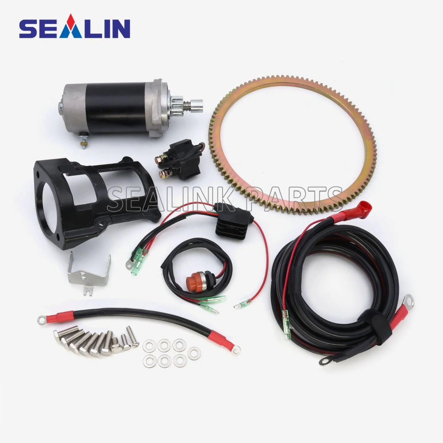 

ELECTRIC START KIT FOR SUZUKI DT40 40HP 2 STROKE OUTBOARD MOTOR STARTER RELAY GEAR RING RECTIFIER