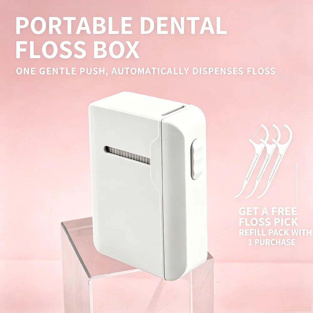 

Высококачественные зубные нити-флоссеры (80 шт.) с автоматическим дозатором, портативный держатель, инструмент для ухода за полостью рта на каждый день