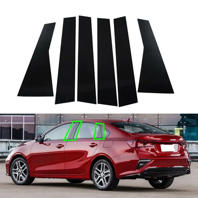 

For Kia Forte Sedan K3 Cerato 2019 2020 2021 2022 2023 Car Pillar Posts Door Window Cover Trim BC ColumnColumn Sticker Accessori