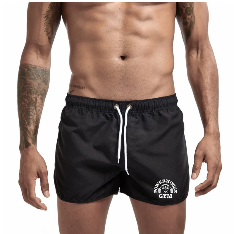 남성용 프린트 수영 반바지, 해변 서핑 운동복 조깅 반바지, 빠른 건조 피트니스 캐주얼 여름 반바지
