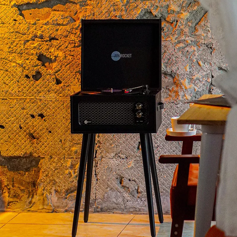 

American retro floor-to-ceiling vinyl record player home Bluetooth record player automatic return arm