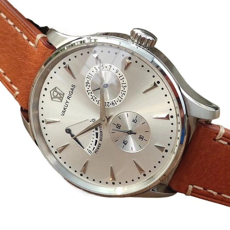 

Clock Wristwatch Mens Tide Brand Automatic Mechanical Watch for ST1780 Movement Energy Calendar Business Men's Leather