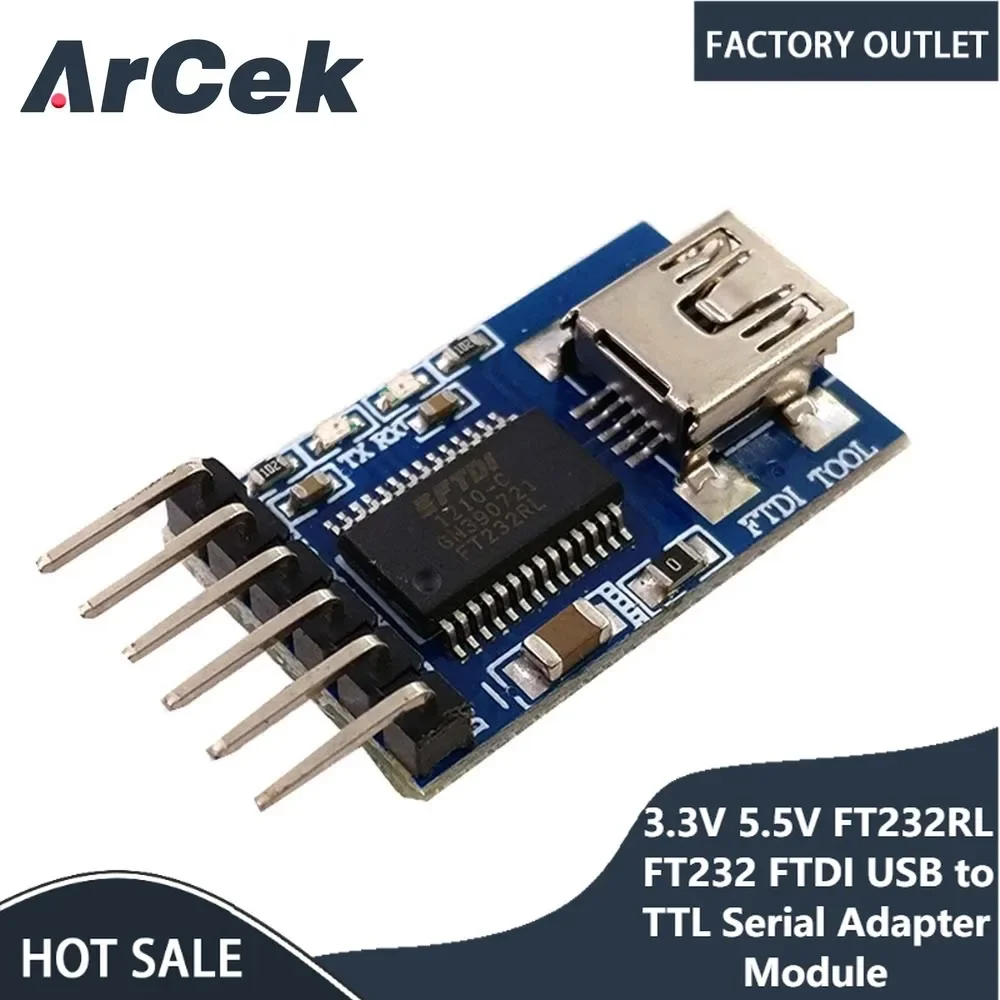 3.3V 5.5V FT232RL FT232 FTDI USB to TTL Serial Adapter Module for Arduino Mini Port Diy Electronic PCB Board