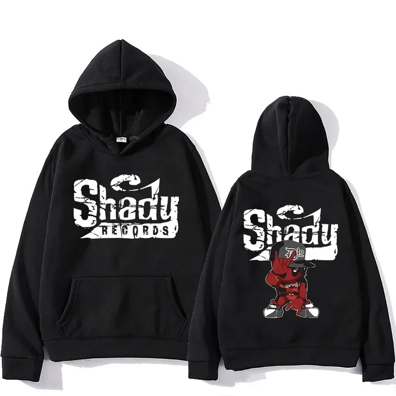 Houdini 2024 Album Printed Hoodies Eminem Shady Records Sweatshirts Streetwear Long Sleeve Casual Hip Hop Men Women Clothing