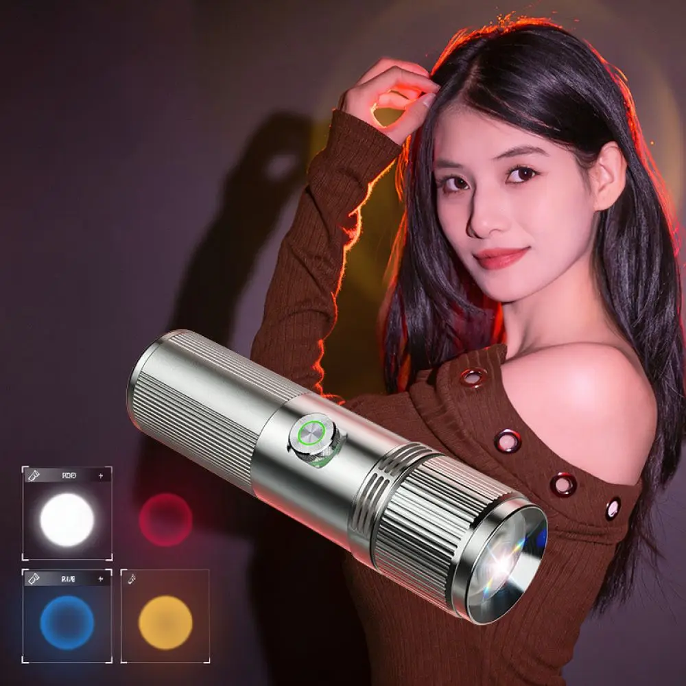 25W Professional Video Fill Light Handheld LED Lamp For Live Streaming Creative Color Effect Studio Atmosphere