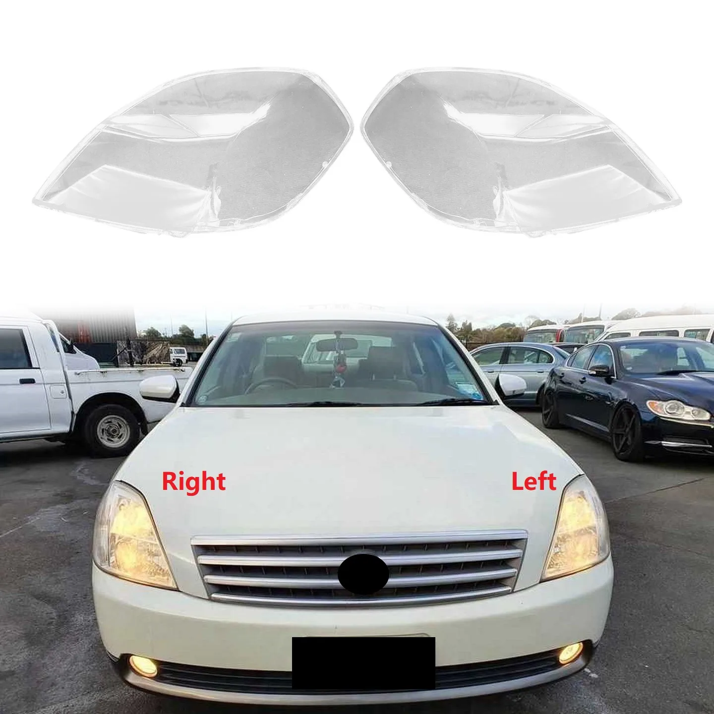 For Nissan Teana 2004 2005 Left Headlight Shell Lamp Shade Transparent Lens Cover Headlight Cover